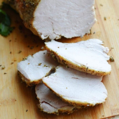 Tender and juicy boneless turkey breast made in the crock pot.
