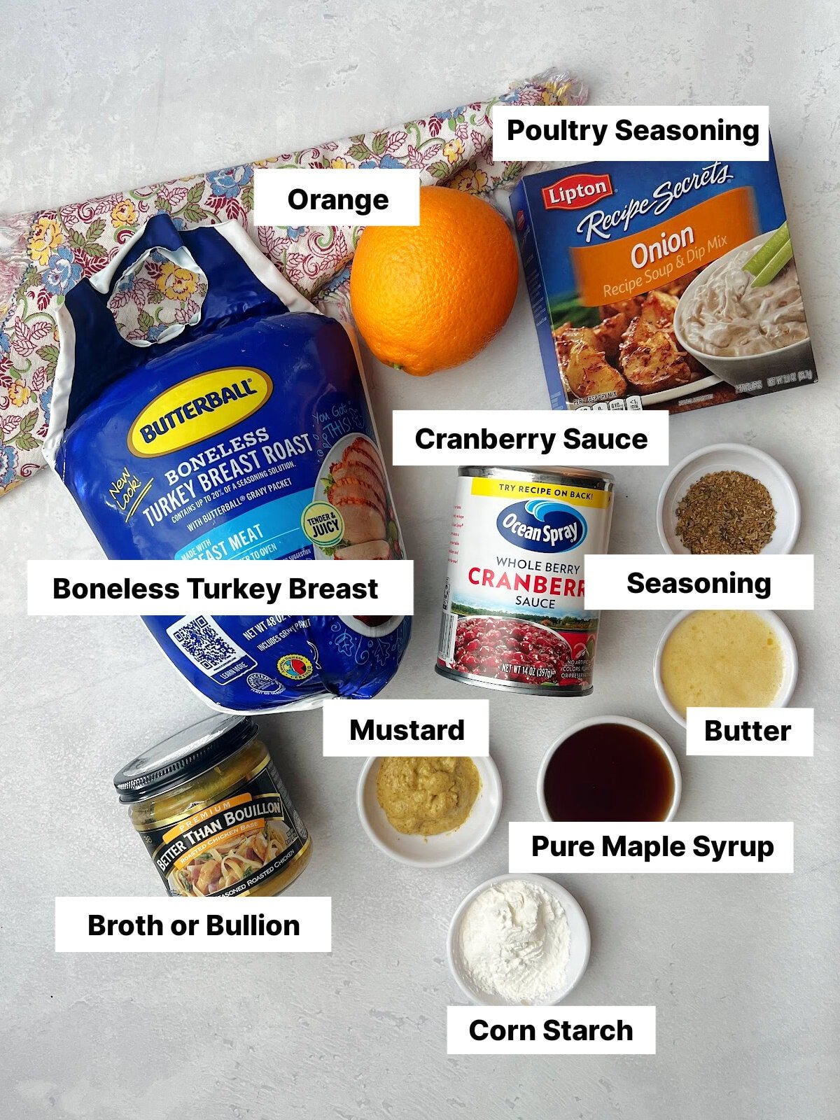 Boneless Turkey Breast in the Slow Cooker ingredients. 