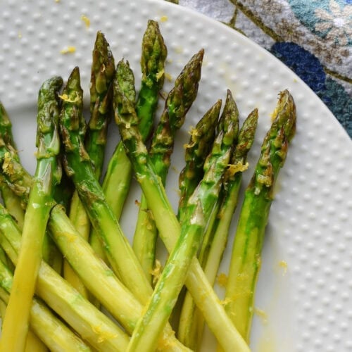 Perfectly caramelized asparagus.