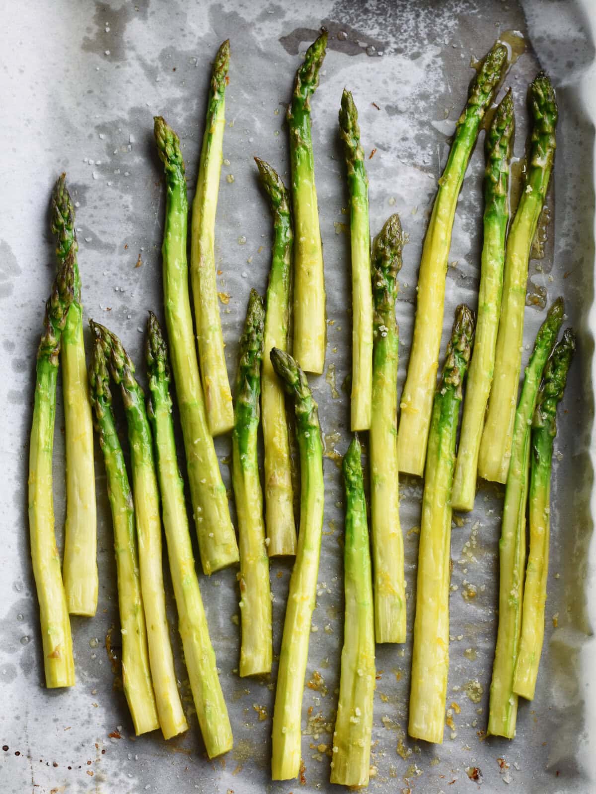 Roasted and ready to serve on a backing sheet. 