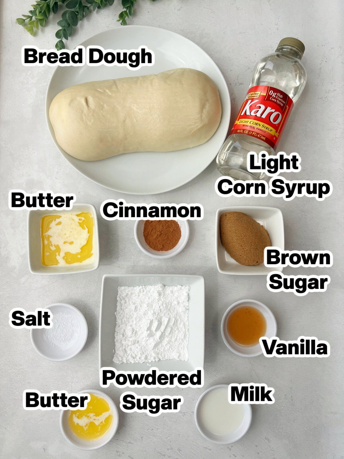 Cinnamon-pull-apart-bread-ingredients Cinnamon Pull Apart Bread ingredients.